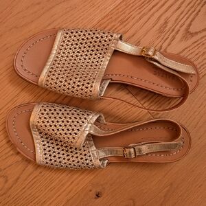 Balzac Paris Womens Sandals Atina Light Gold Leather 40